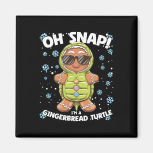 Oh, Snap Ich bin ein Lebkuchen Schildkröte Weihnac Magnet