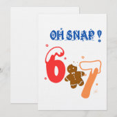 Oh Snap Lebkuchen 67 Einladung (Vorne/Hinten)