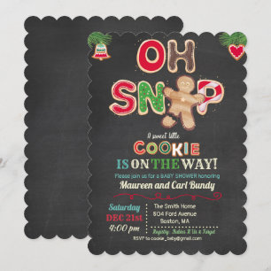 Oh Snap Lebkuchen-Baby-Shower-Einladung Einladung