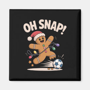 Oh Snap Lebkuchen Fußball Lustiges Weihnachten Für Magnet