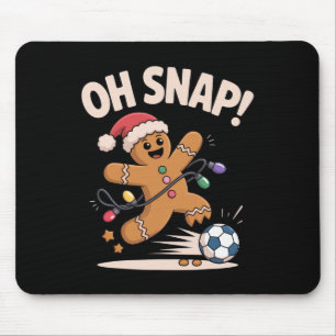 Oh Snap Lebkuchen Fußball Lustiges Weihnachten Für Mousepad
