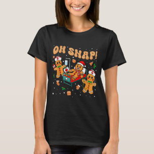 Oh Snap Lebkuchen Krankenschwester Lustige Kranken T-Shirt