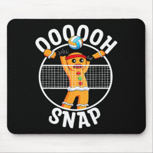 Oh Snap Lebkuchenmann-Blocker Weihnachts-Volleybal Mousepad