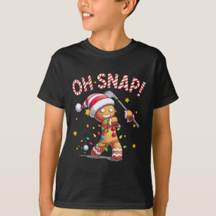 Oh Snap Lebkuchenmann Golfer Golf Weihnachten Golf T-Shirt