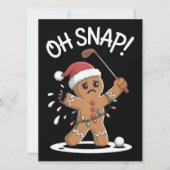 Oh Snap Lebkuchenmann Golfer Golf Weihnachten Xmas (Vorderseite)