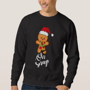 Oh Snap Lebkuchenmann-Keks Weihnachten Matching Sweatshirt