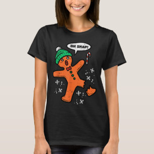 Oh Snap Lebkuchenmann Lustiges Weihnachten Xmas Mä T-Shirt