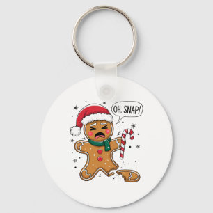 Oh Snap Lebkuchenmann Süßer Weihnachtsplätzchenkön Schlüsselanhänger