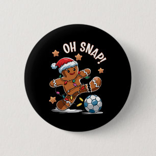 Oh Snap Lebkuchenmann Weihnachten Fußball 1  Button