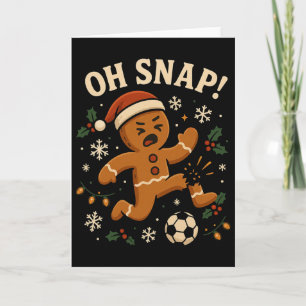 Oh Snap Lebkuchenmann Weihnachten Fußball _1  Karte