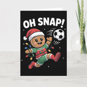 Oh Snap Lebkuchenmann Weihnachten Fußball Kinder J Karte