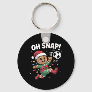 Oh Snap Lebkuchenmann Weihnachten Fußball Kinder J Schlüsselanhänger