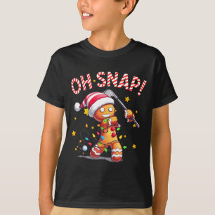 Oh Snap Lebkuchenmann Weihnachten Golfer Golf T-Shirt