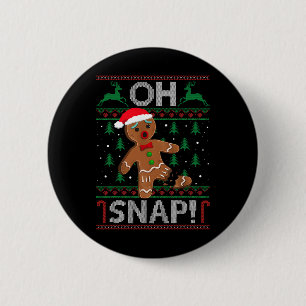 Oh Snap Lebkuchenmann Weihnachten Lustiger Keks By Button
