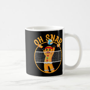 Oh Snap Lebkuchenmann Weihnachten Volleyball Kaffeetasse