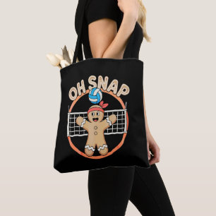Oh Snap Lebkuchenmann Weihnachten Volleyball Xmas Tasche