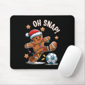 Oh Snap Lebkuchenmann Weihnachtsfußball 1 Mousepad (Mit Mouse)