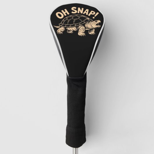 Oh Snap Lustig Sarkastischer Schnappende Schildkrö Golf Headcover (Vorderseite)
