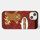 Oh Snap! Lustiger Gingerbread-Mann iPhone Hülle (Rückseite (Horizontal))