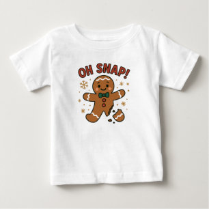 Oh Snap! Lustiges Weihnachtsgebäck-Design Baby T-shirt