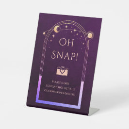 Oh Snap Mystical Rainbow Plum Sun Moon Stars Sockelschild