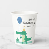 Oh Snap Niedlich Alligator Kindergeburtstag Pappbecher (Vorderseite)