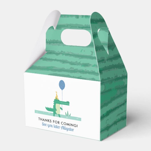 Oh Snap Niedlich Alligator Kindergeburtstag Party Geschenkschachtel (Rückseite)