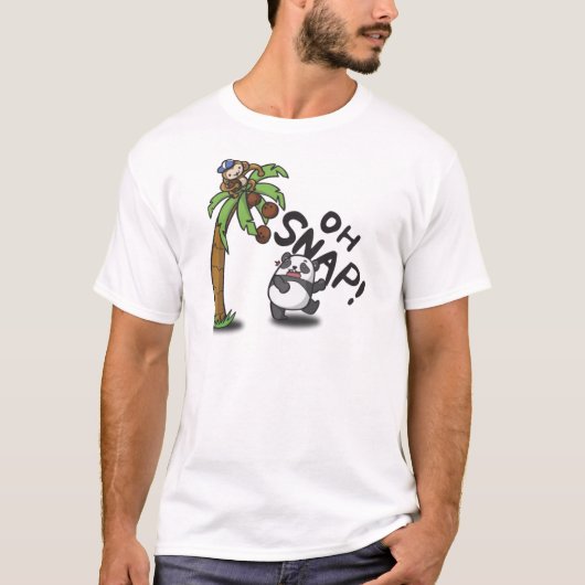 Oh Snap Panda & Affe T-Shirt (Vorderseite)