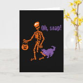 Oh, Snap Skeleton Karte (Gelbe Blume)