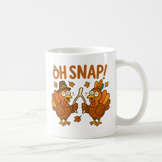 Oh, Snap! Thanksgiving Turkeys Kaffeetasse (Rechts)