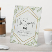 Oh Snap Wedding Hashtag Sockelschild (In SItu)