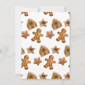 Oh Snap Weihnachts-Cookie Exchange Lebkuchen Einladung (Rückseite)