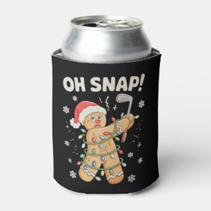 Oh Snap Weihnachts-Gingerbread-Cookie-Golf-Golfer Dosenkühler