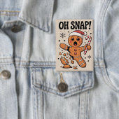 Oh Snap! Weihnachts-Gingerbread-Cookie-Santa-Hut  Button (Insitu)