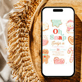 Oh Snap Weihnachtskeks Geburtstagseinladung Einladung