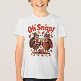 Oh Snap! Wishbone-Spiel Pilgerheimischer Truthahn Tri-Blend Shirt