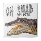OH SNAP - Wut Gator Fliese (Vorderseite)