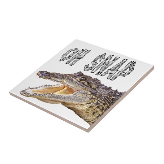 OH SNAP - Wut Gator Fliese (Seite)