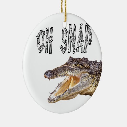 OH SNAP - Wut Gator Keramik Ornament (Rechts)