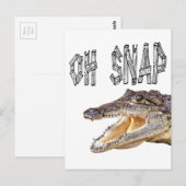 OH SNAP - Wut Gator Postkarte (Vorne/Hinten)