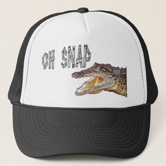 OH SNAP - Wut Gator Truckerkappe (Vorderseite)