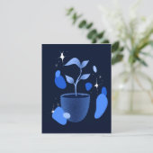 Oh, so blau dankeskarte (Stehend Vorderseite)