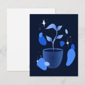 Oh, so blau dankeskarte (Vorne/Hinten)