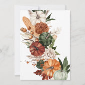 Oh, so dankbar Erntedank Dinner Einladung (Rückseite)