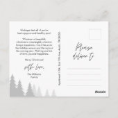 Oh, so froh, moderne rustikale Weihnachtsfamilie F Postkarte (Rückseite)