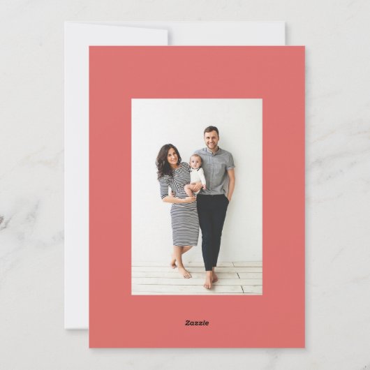 Oh So froh Red Script Collage 3 Foto Weihnachten (Rückseite)