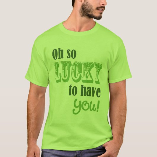 Oh, so glücklich, dass Sie den Patrick's Day Men's T-Shirt (Vorderseite)