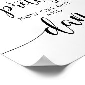 Oh, so Hübsch raus und tanzen Hochzeitszeichen Poster (Ecke)