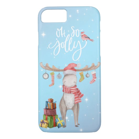 Oh So Jolly - Merry Chris Moose Case-Mate iPhone Hülle (Rückseite)