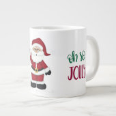 Oh So Jolly Santa Design Jumbo-Tasse (Vorderseite Rechts)